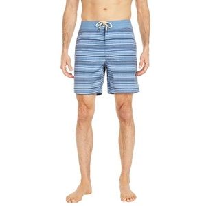 NWT Faherty Classic Boardshort 7” in Blue Falls Ikat sz XX-Large / 42 Drawstring